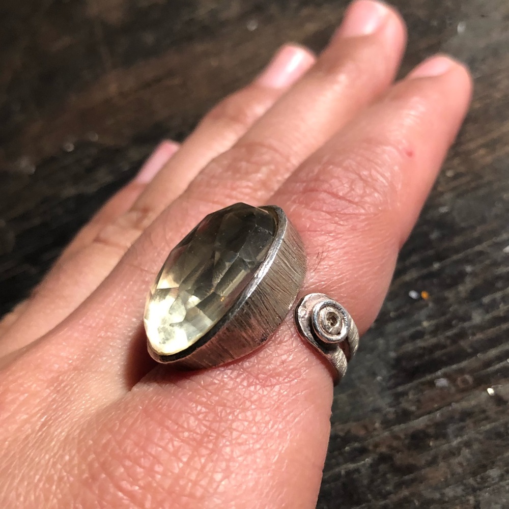 925 stone sterling silver ring - Picture 3 of 8